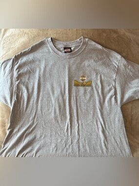 Harley-Davidson Heather Gray Short Sleeve T-Shirt with Gold Logo
